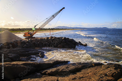 South west rocks,Australia.View of Horseshoe Bay at South west rocks,Australia.New South wales,Australia.So Beautyful the beach.and Landscape at South west rocks,Australia. © JEERANAN