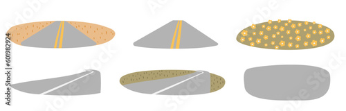 groovy hippie clipart, retro 70s hippy van bus clip art, road trip vector illustration, mountain landscape scenery png, peace and love clipart, vintage scene creator