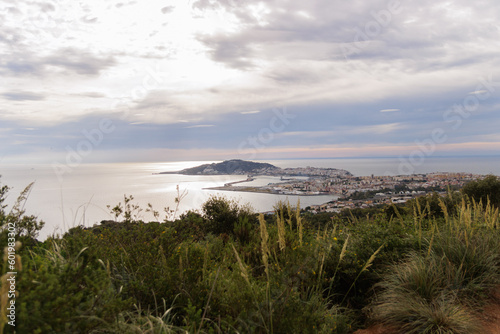 Panoramic of Ceuta at sunset