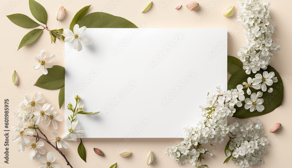 Blossom Dream: Overhead Blank Paper and Product Photography