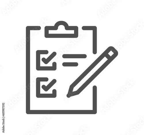 Feedback related icon outline and linear vector. © PaleStudio