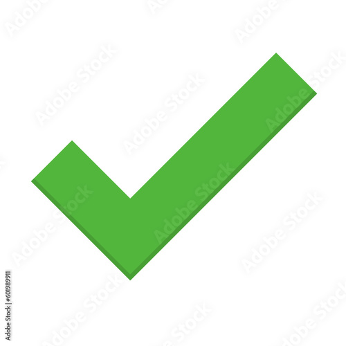 Check mark icon. Task completed. Vector.