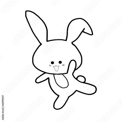 baby bunny   drawing outline © Nicha.nicha