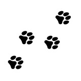 cat foot paw print icon