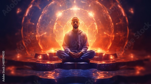 Man in meditation