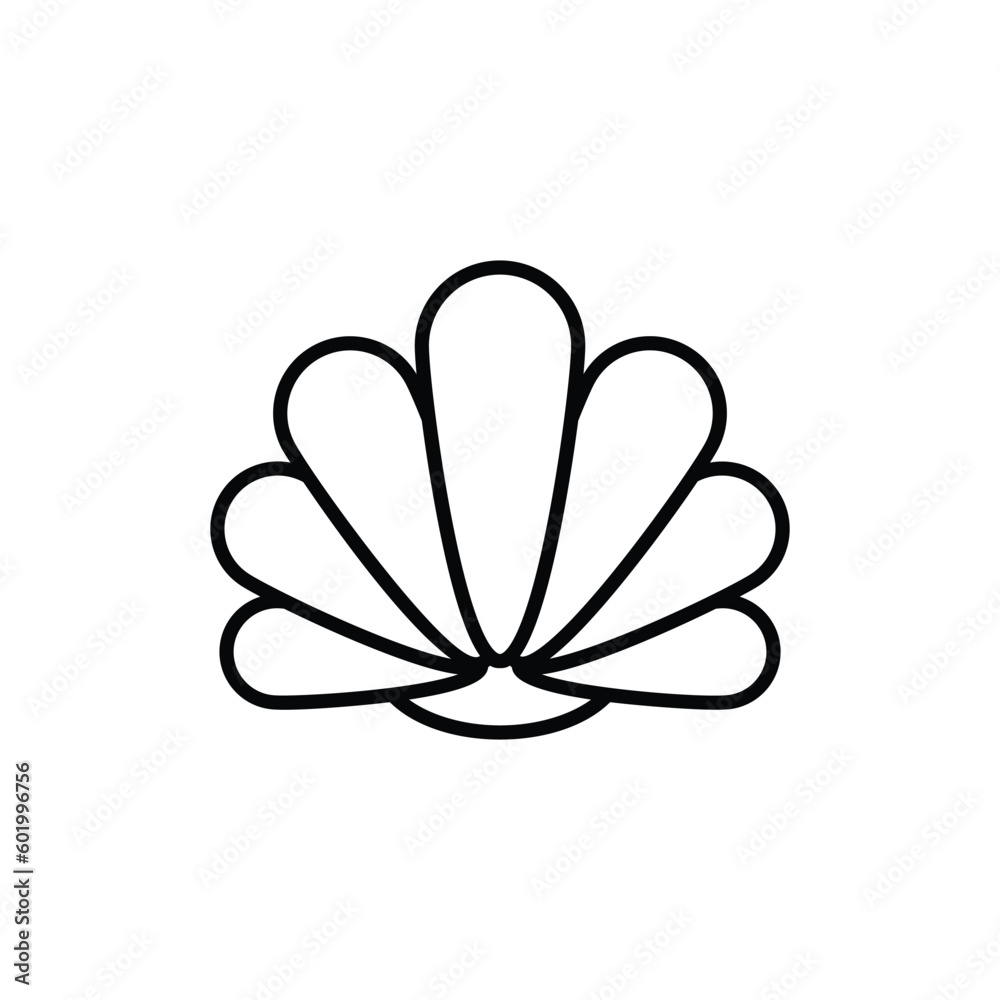 Shell icon vector stock. Shell icon vector stock.