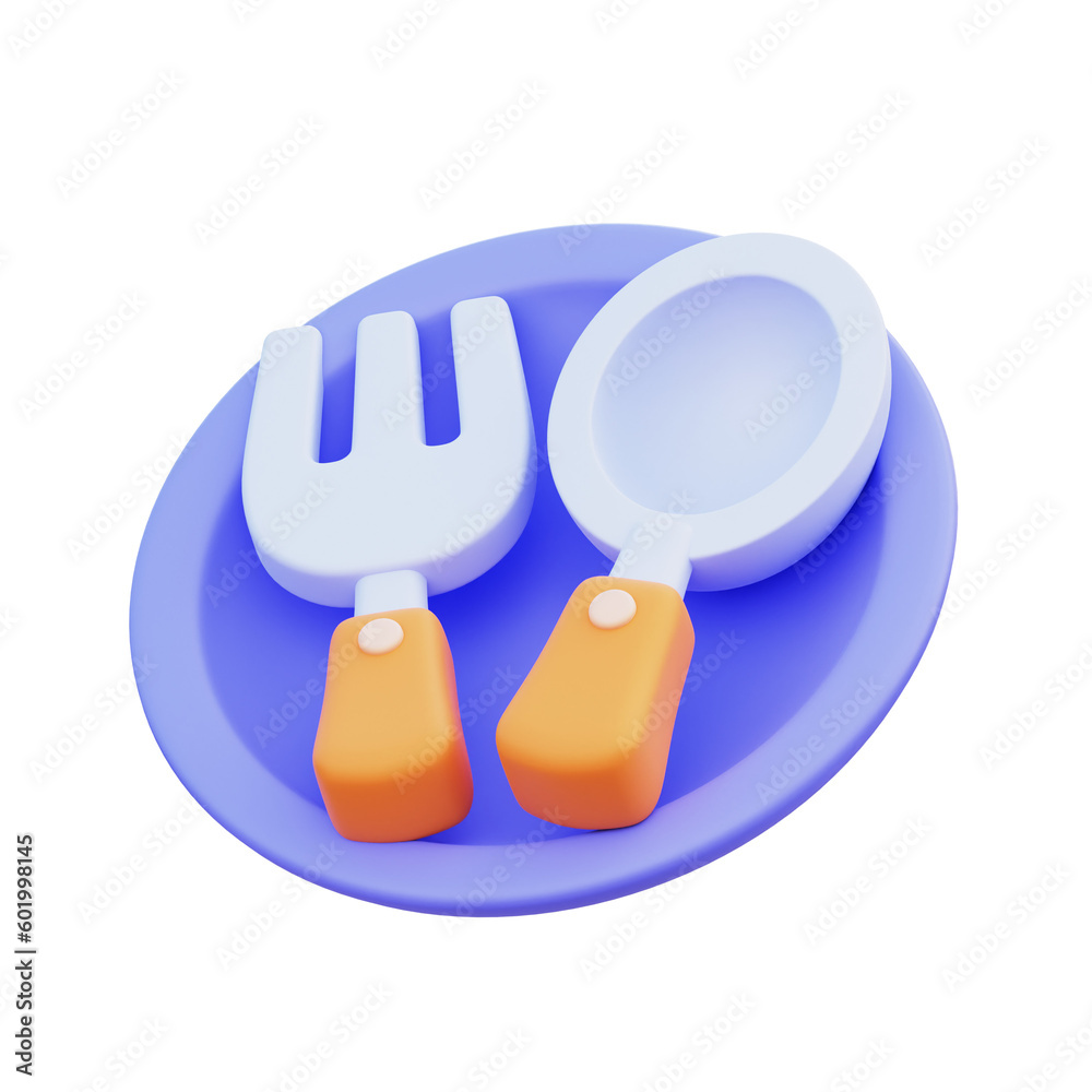 Plate 3D Rendered Image Plate 3D Rendered Image