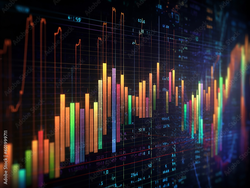 Digitally Generated Currency and Exchange Stock Chart Digitally Generated Currency and Exchange Stock Chart
