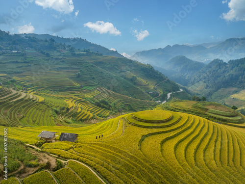 Terraced rice field in Mu Cang Chai, Yen Bai, Vietnam © Hanoi Photography