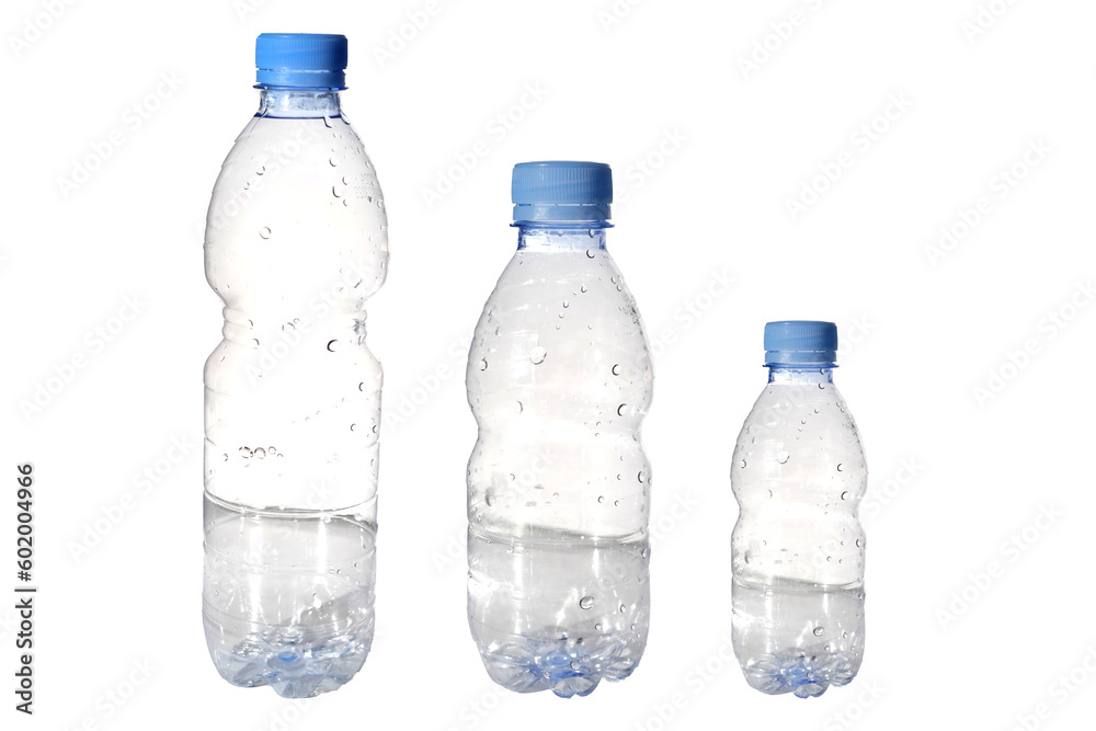 Naklejka premium empty used trash bottle ecological environment isolated on white background. Environmental pollution