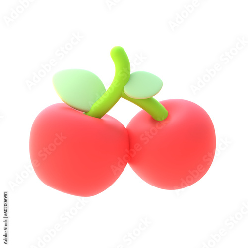 Cherry 3D Rendered Image © nixxdsgn