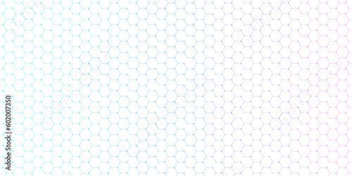 Abstract seamless pattern and geometric background with hexagons