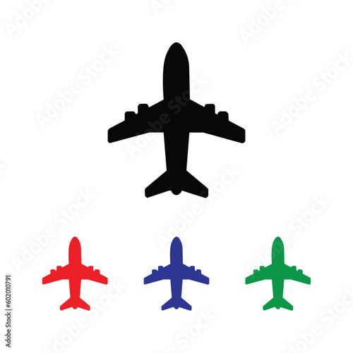 Airplane icons set. Airplane icon vector. Flight transport symbol. Vector illustration