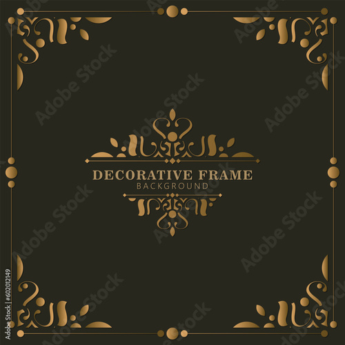 Elegant decorative frame design background