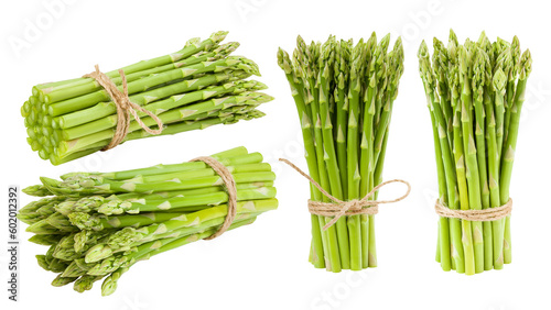 asparagus isolated on white background, full depth of field
