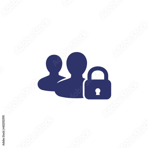Parental control icon, vector pictogram