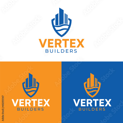 Construction logo template, vector Editable text vector logo, architecture and buildings vector logo,real estate logo design