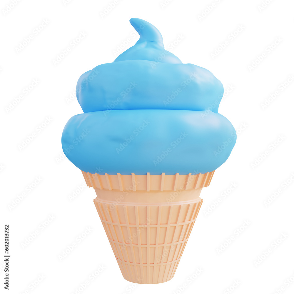 3D Illustration Ice Cream

