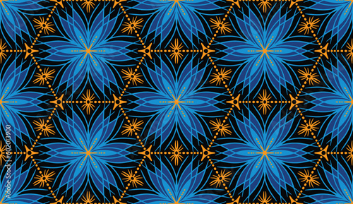 Geometric ethnic oriental pattern traditional Design for background,carpet,wallpaper,clothing,wrapping,Batik,fabric,Vector illustration.embroidery style.