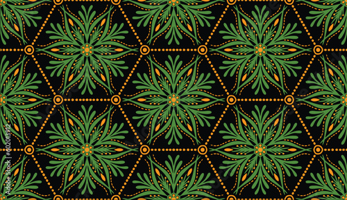 Geometric ethnic oriental pattern traditional Design for background,carpet,wallpaper,clothing,wrapping,Batik,fabric,Vector illustration.embroidery style.