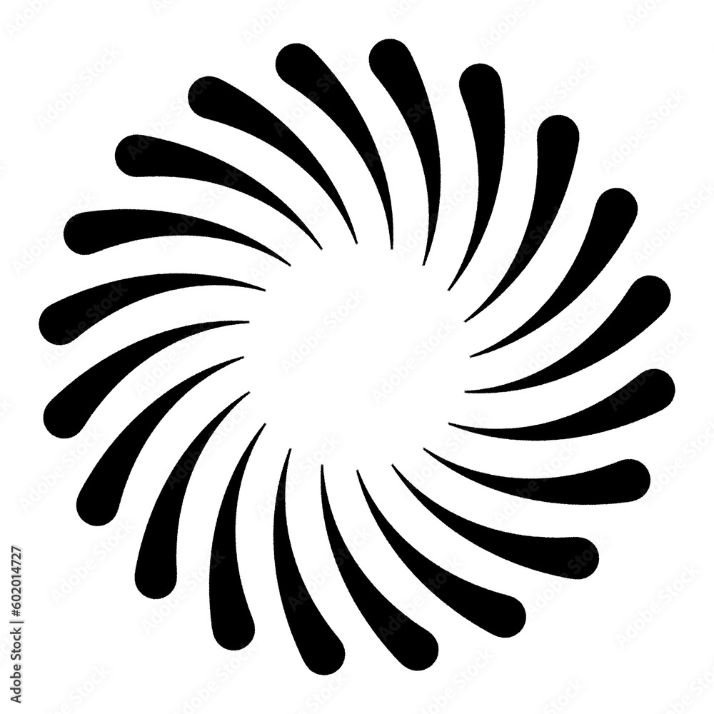 Black and white curved lines. Illustration. Black and white curved lines. Illustration.