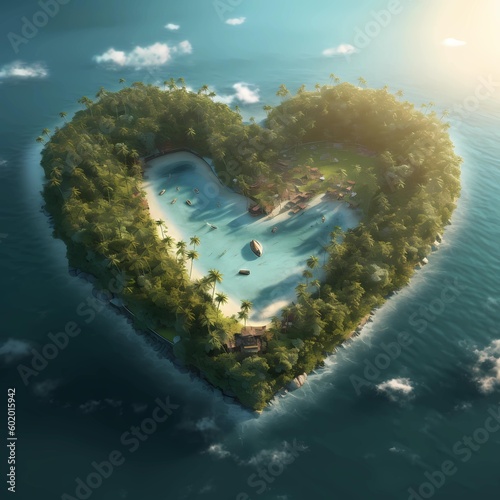heart shaped island © Max