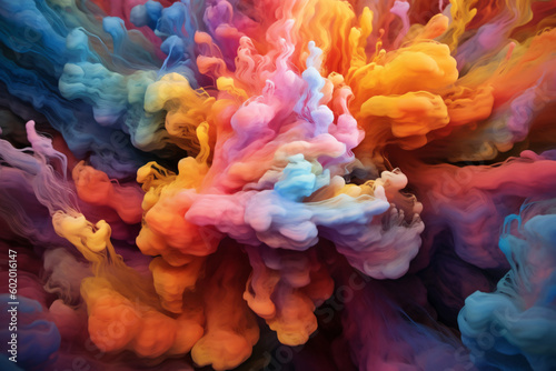 swirls of turbulent color, abstract background