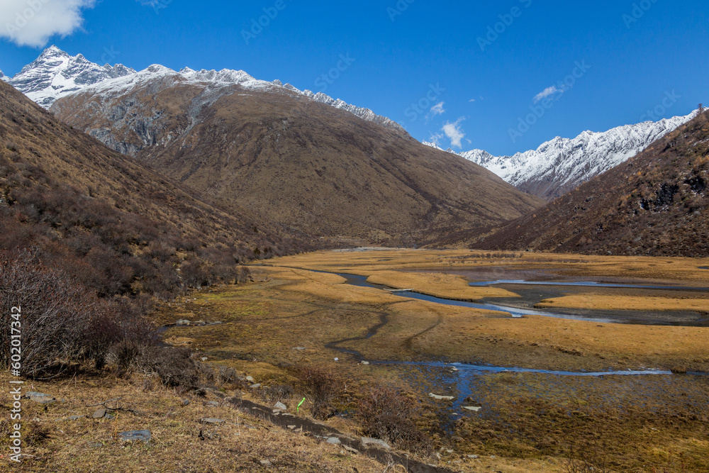 Haizi valley near Siguniang mountain in Sichuan province, China