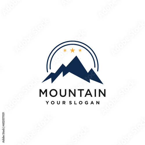 Mountain logo desing idea with unique style