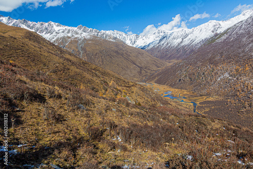 Haizi valley near Siguniang mountain in Sichuan province  China