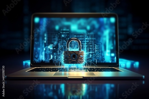 Wallpaper Mural Future Cybersecurity Laptop Torontodigital.ca