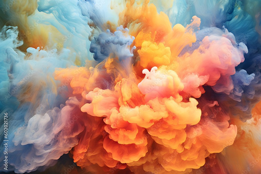 Fototapeta premium swirls of turbulent color, abstract background
