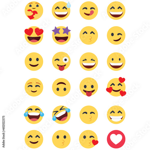 Emoji svg, Emoji SVG Bundle, Smiley Face Svg, Emoji Clipart, Emoji Svg, Happy Face Svg, Smiley Face Vector, © Adobe design