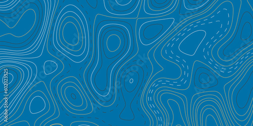 abstract blue background with  topography contour lines map © Creative
