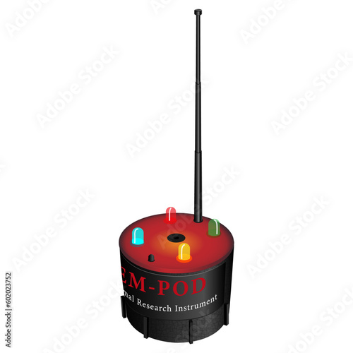 The Rempod ghost hunting device vector. Occult mystery ghost hunters equipment in vector.