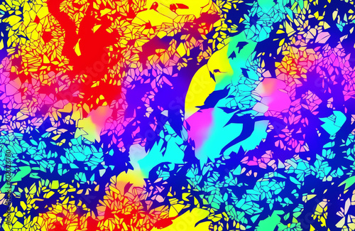 abstract colorful background Ai generated background.