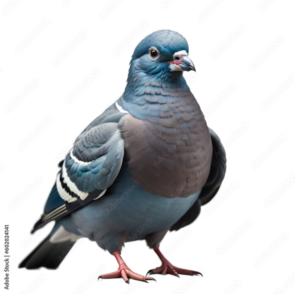 Pigeon, isolated, transparent background, no background. Generative AI. Pigeon, isolated, transparent background, no background. Generative AI.