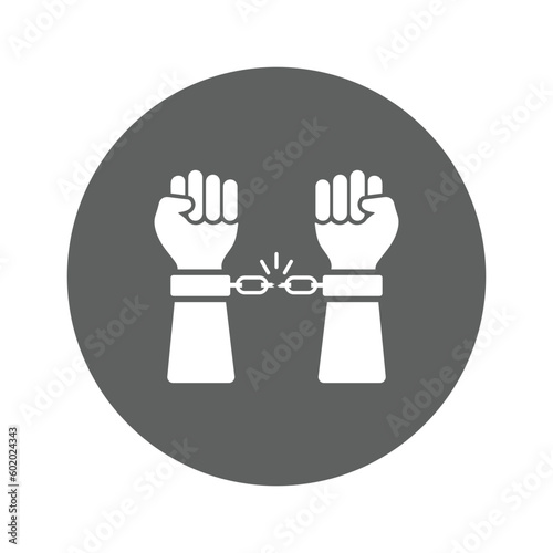 Arrest and Handcuffs icon.