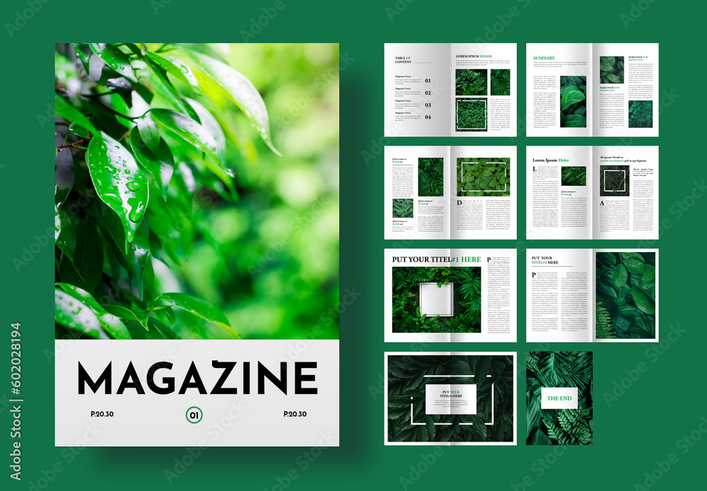 Magazine Stock Template Adobe Stock Magazine Stock Template Adobe Stock