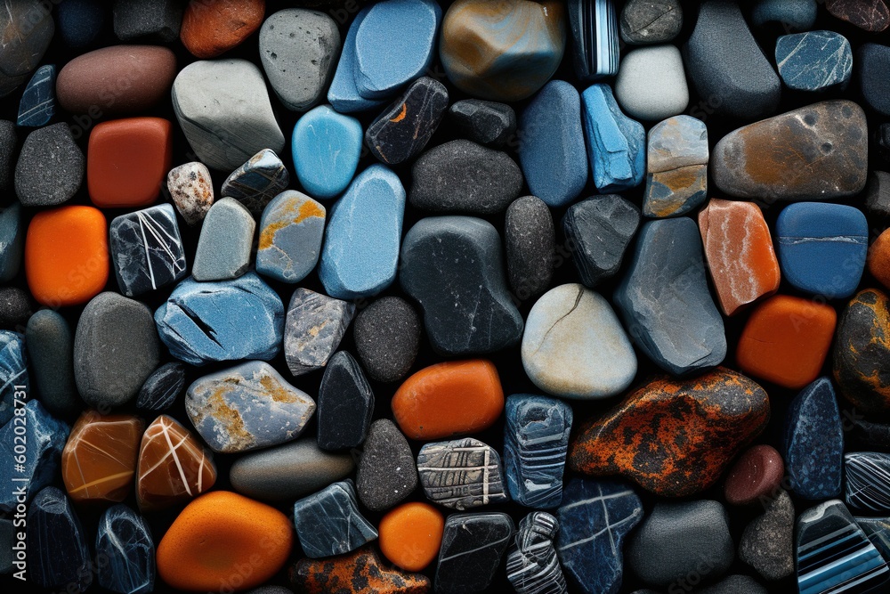 Abstract Assembly of Multicolored Rocks Designed in a Grid-Like Abstract Assembly of Multicolored Rocks Designed in a Grid-Like