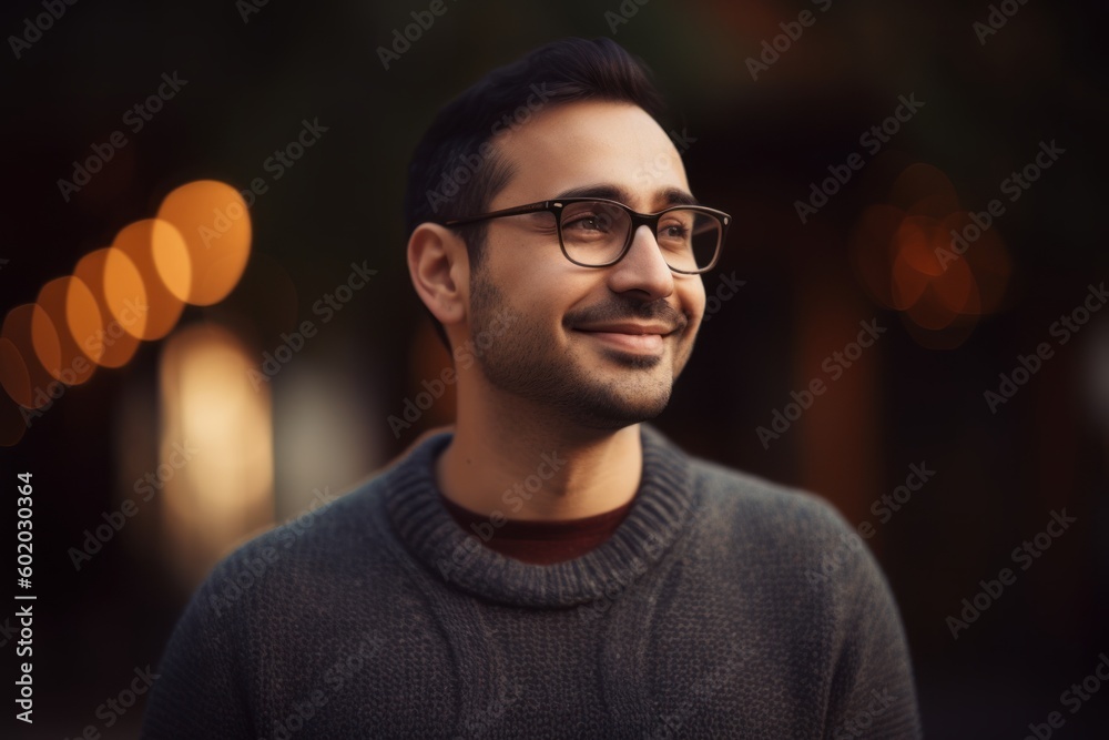 Portrait of handsome young man in eyeglasses looking at camera Portrait of handsome young man in eyeglasses looking at camera