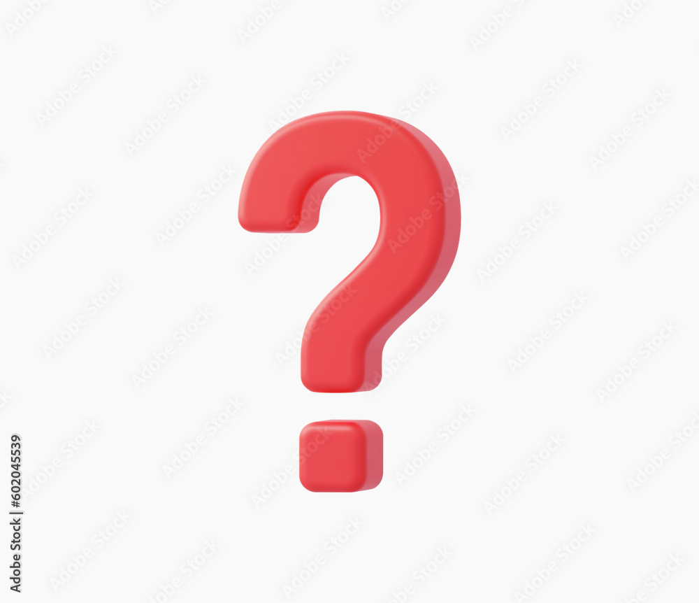 3d Realistic Question mark vector Illustration 3d Realistic Question mark vector Illustration