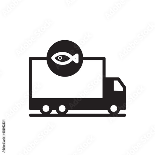 Boat Delivery Fish Icon