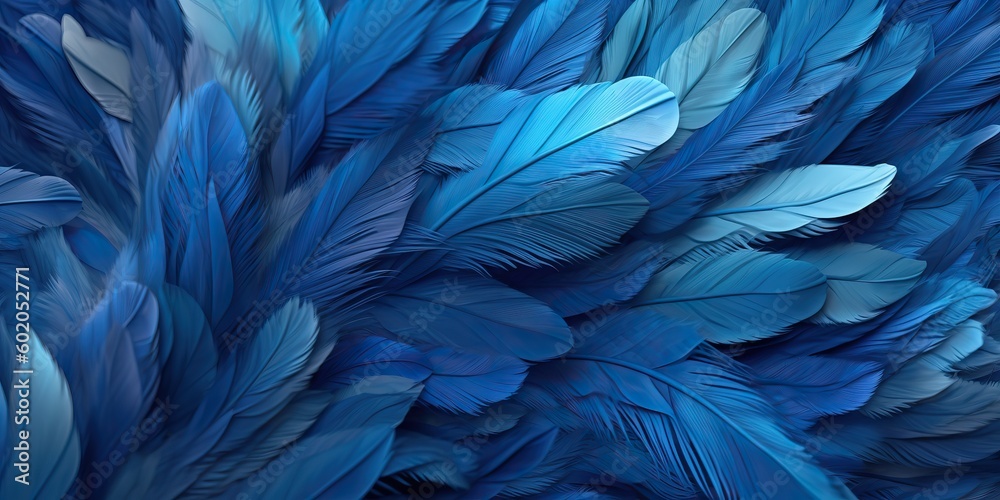 AI Generated. AI Generative. Photo realistic illustration of blue soft feathers. Pattern background texture romantic cozy vibe. Graphic Art Illustration AI Generated. AI Generative. Photo realistic illustration of blue soft feathers. Pattern background texture romantic cozy vibe. Graphic Art Illustration