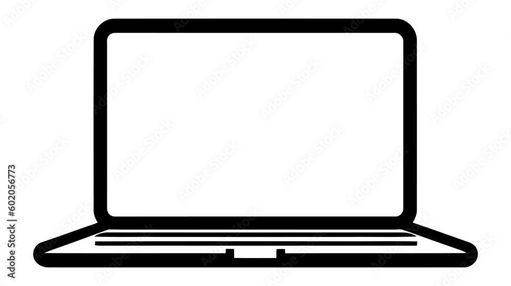 Laptop Icon in trendy flat style isolated on grey background. Computer symbol for your web site design, vector logo Laptop Icon in trendy flat style isolated on grey background. Computer symbol for your web site design, vector logo