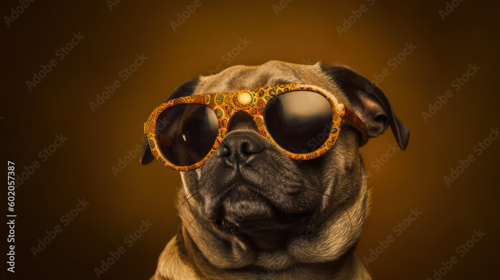 Cool Canine: A Dog with Sunglasses. Generative AI Cool Canine: A Dog with Sunglasses. Generative AI