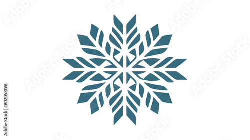 Snowflake icon, vector logo isolated on white background