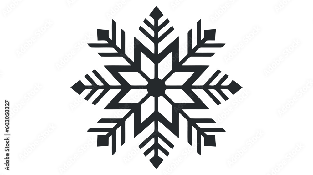 Snowflake icon, vector logo isolated on white background Snowflake icon, vector logo isolated on white background