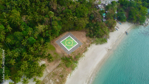 Foto Helicopter landing site