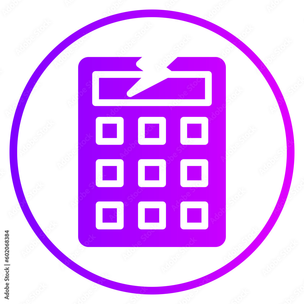 calculator gradient icon calculator gradient icon